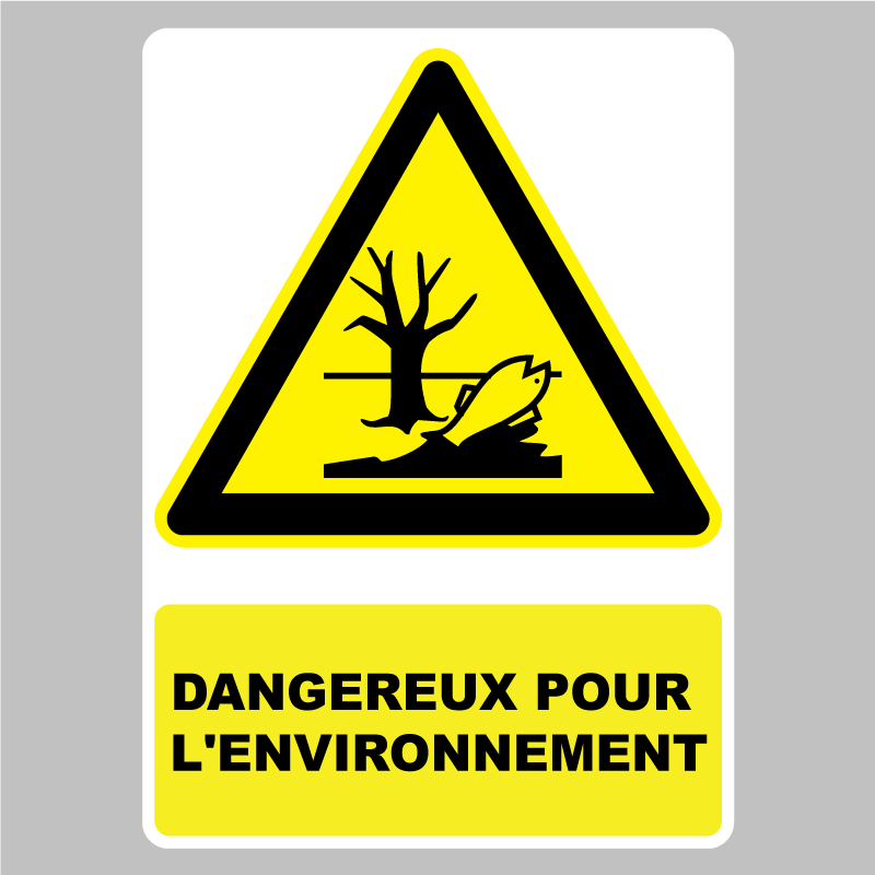 Autocollant Pictogramme Dangereux Pour L Environnement Zone Signaletique