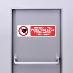 Autocollant Pictogramme stimulateur cardiaque interdit