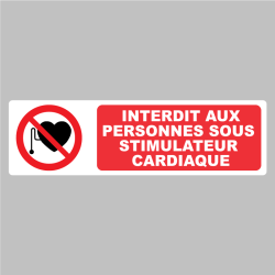 Sticker Pictogramme stimulateur cardiaque interdit