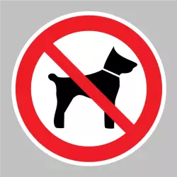 Sticker Chien interdit