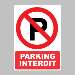 Sticker Panneau Parking Interdit