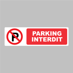 Sticker Pictogramme Parking Interdit