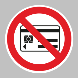 Sticker Carte de credit refusé