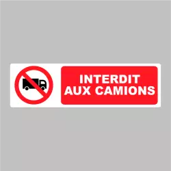 Sticker Pictogramme Interdit aux camions