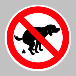 Sticker Déjections Canines Interdites