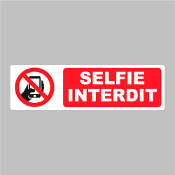 Sticker Panneau Selfie Interdit