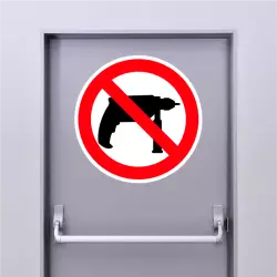 Autocollant Interdiction de percer