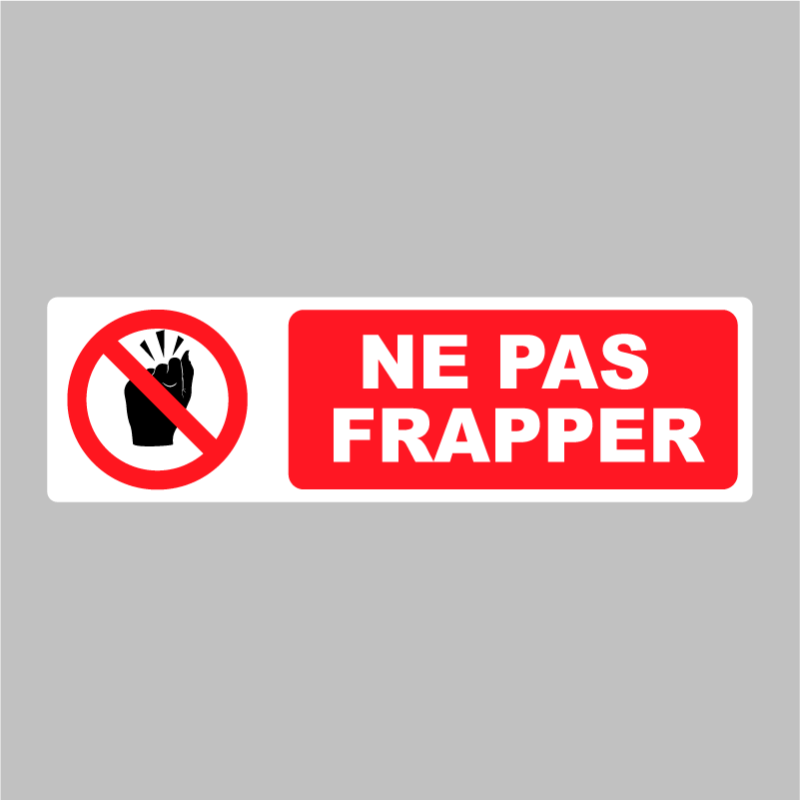 Autocollant Pictogramme Ne Pas Frapper Zone Signaletique The Best Porn Website