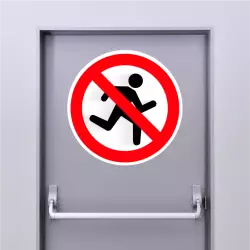Autocollant Interdiction De Courir