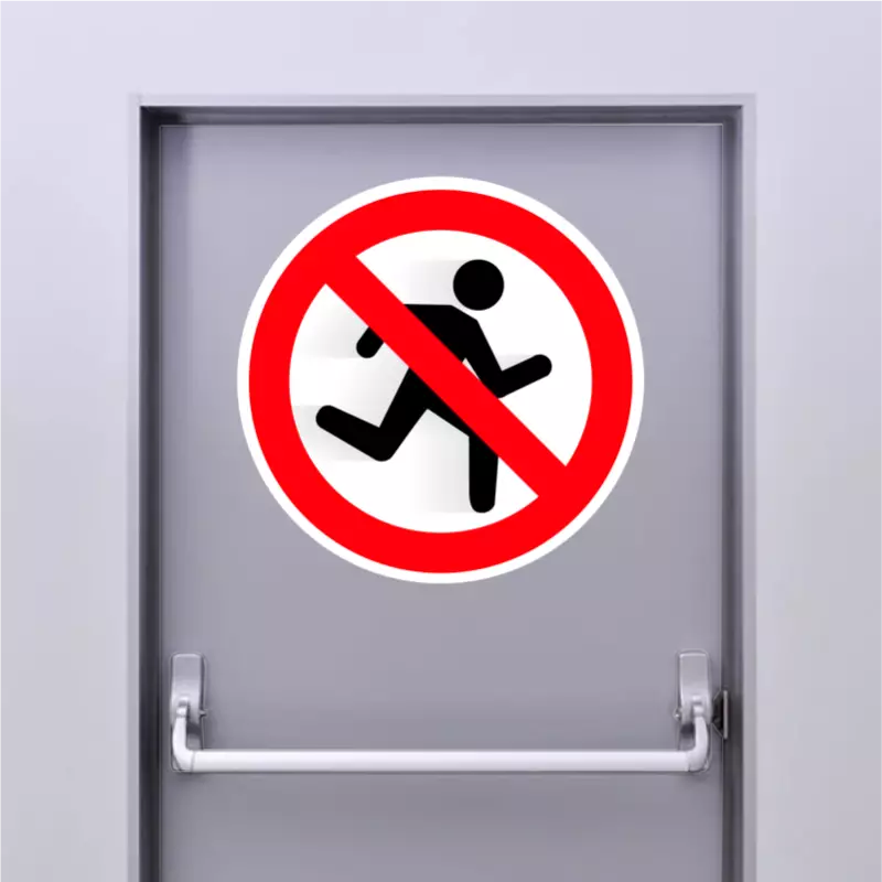 Autocollant Interdiction De Courir