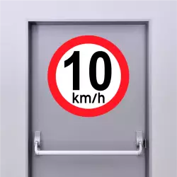Autocollant 10 km/h