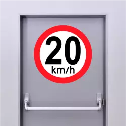 Autocollant 20 km/h
