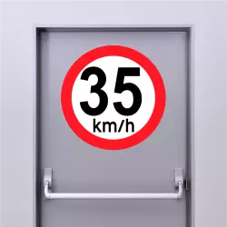 Autocollant 35 km/h