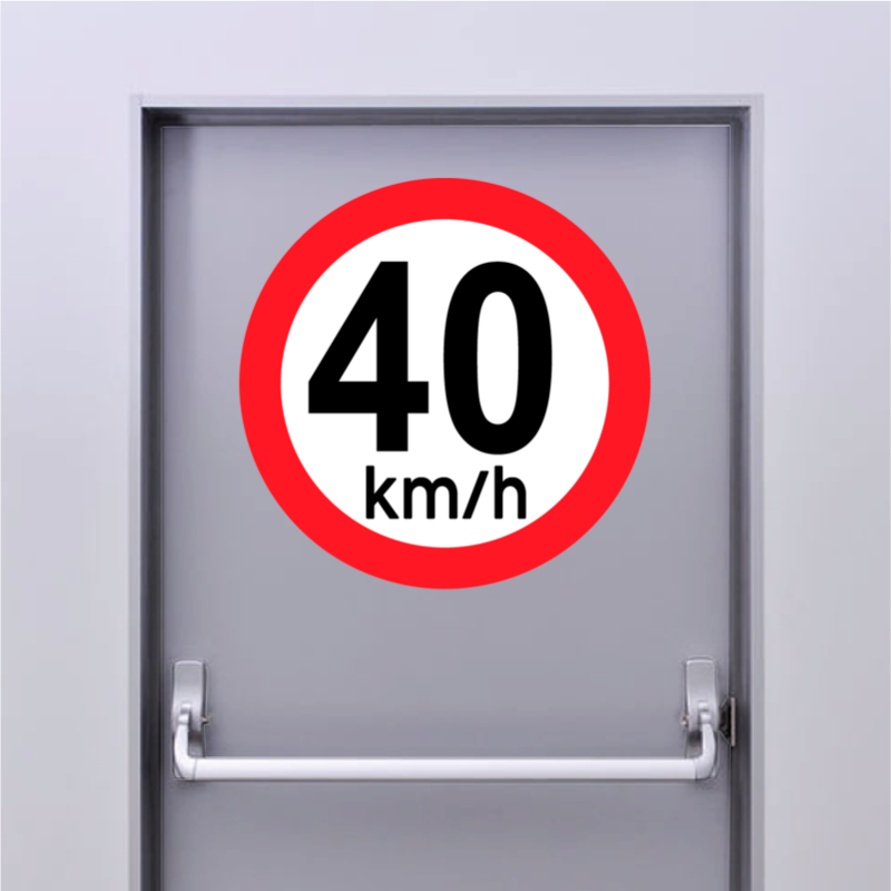 Autocollant 40 km/h