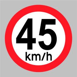 Sticker 45 km/h