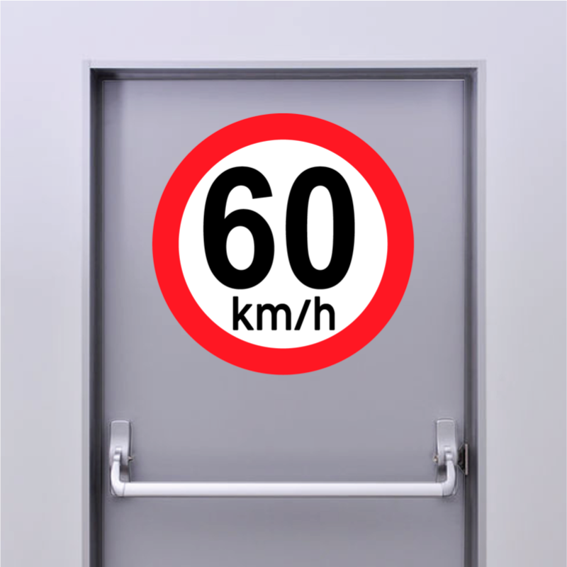 Autocollant 60 km/h