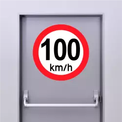 Autocollant 100 km/h