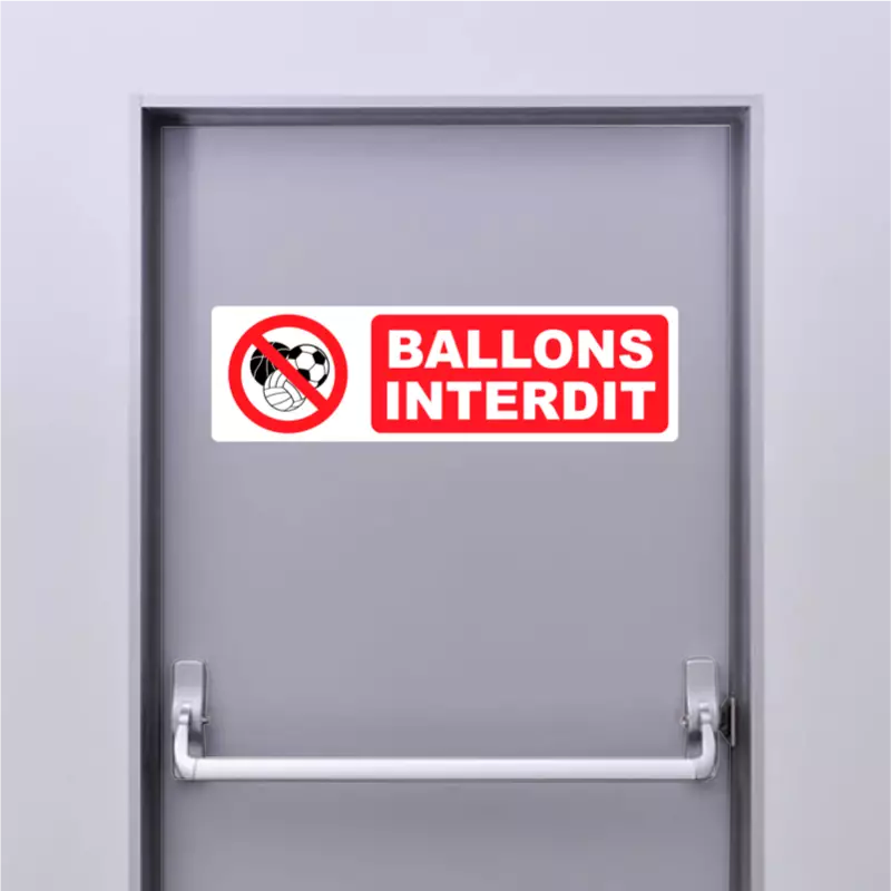 Autocollant Pictogramme Ballons Interdit Autocollant Pictogramme Ballons Interdit