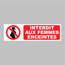 Sticker Pictogramme Interdit Aux Femmes Enceintes
