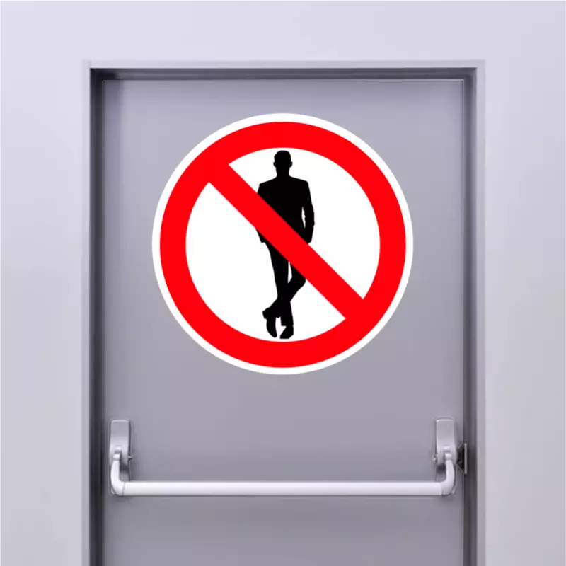 Autocollant Interdit Aux Hommes Autocollant Interdit Aux Hommes