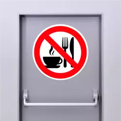 Autocollant Interdiction De Cuisiner