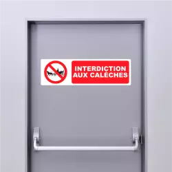 Autocollant Pictogramme Interdiction Aux Calèches