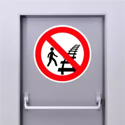 Autocollant Interdit De Traverser Les Voies Ferrées