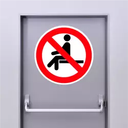 Autocollant Interdiction de S’Asseoir