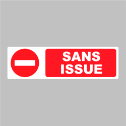 Sticker Pictogramme Sans issue