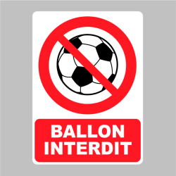 Sticker Panneau Ballon interdit