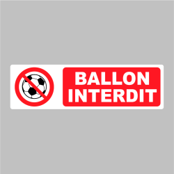 Sticker Pictogramme Ballon interdit