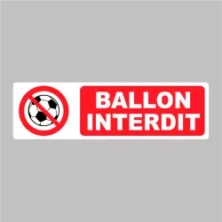 Sticker Pictogramme Ballon interdit