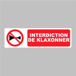 Sticker Pictogramme Interdiction de klaxonner
