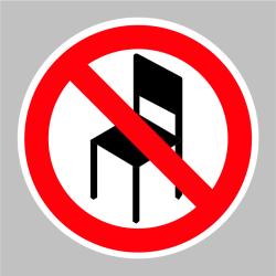 Sticker Chaise interdite