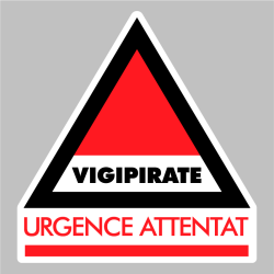 Sticker Vigipirate urgence attentat