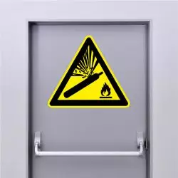 Autocollant Danger gaz sous pression