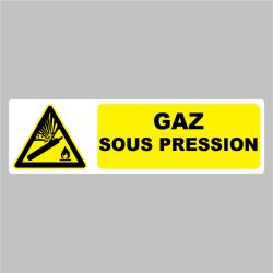 Sticker Pictogramme danger gaz sous pression