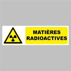 Autocollant Pictogramme danger matières radioactives