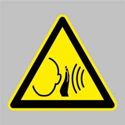 Sticker Danger risque de dommages auditifs