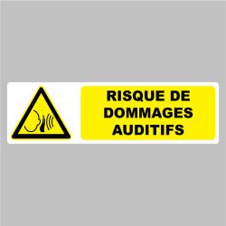 Sticker Pictogramme danger risque de dommages auditifs