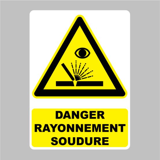 Autocollant Panneau Danger Rayonnement Soudure Zone Signaletique — free download