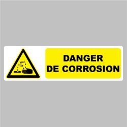 Sticker Pictogramme danger de corrosion