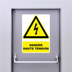 Autocollant Panneau danger haute tension