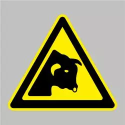 Sticker Danger taureau