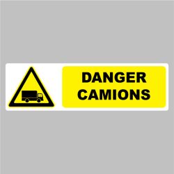 Sticker Pictogramme danger camions