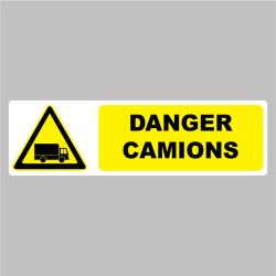 Autocollant Pictogramme danger camions