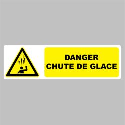 Sticker Pictogramme danger chute de glace