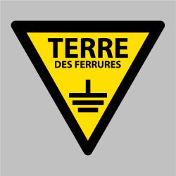 Sticker Danger terre des ferrures