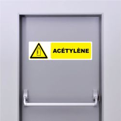 Autocollant Pictogramme danger acétylène