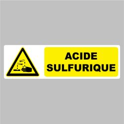 Sticker Pictogramme danger acide sulfurique